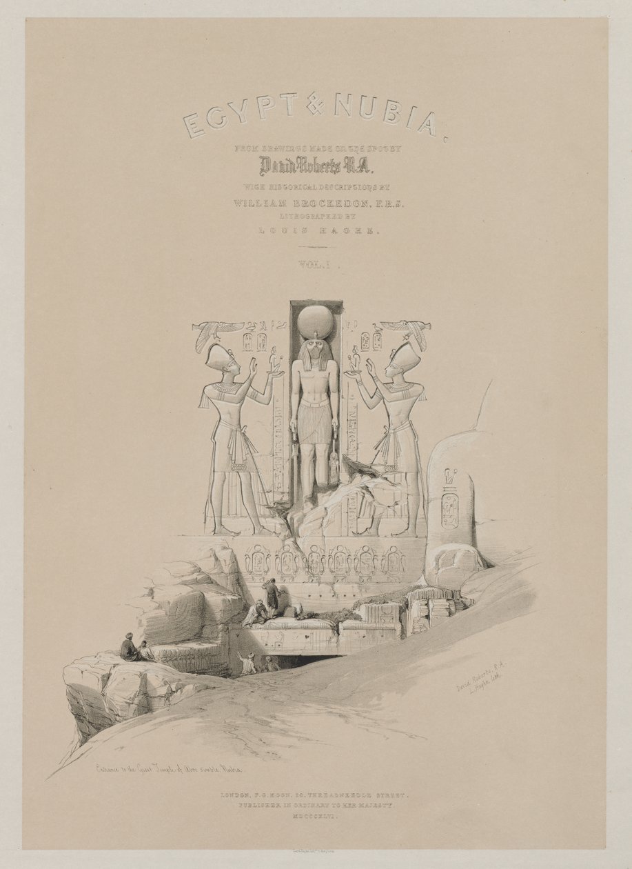 Egypti ja Nubia, osa I: Frontispiece tekijältä Louis Haghe