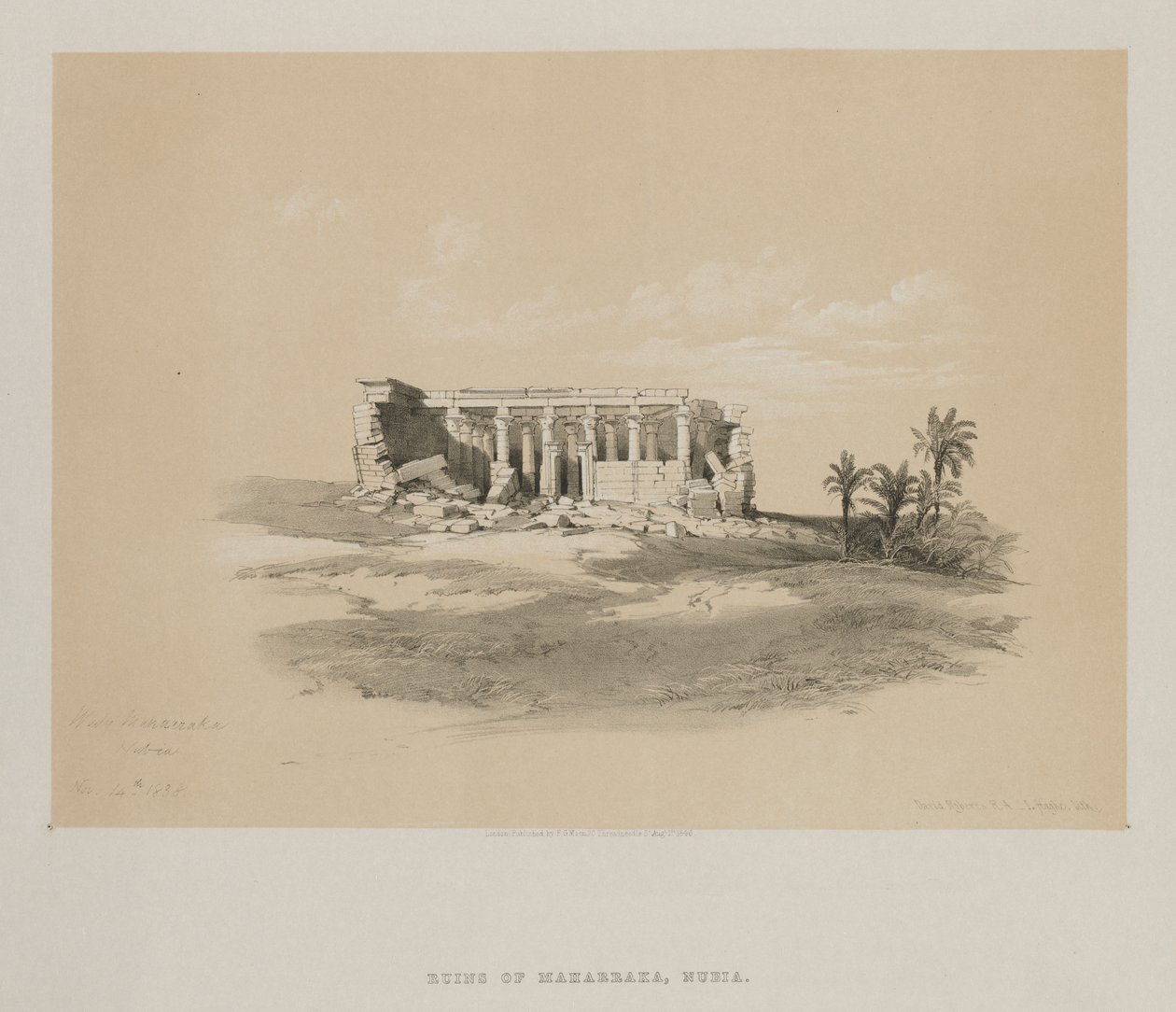 Egypti ja Nubia, osa I: Wady Maharraka, Nubia, 1846. tekijältä Louis Haghe