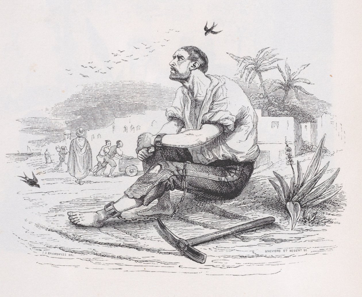Pääskyset teoksesta The Complete Works of Béranger, 1836. Tekijät: Louis-Henri Brevière, Cesar-Auguste Hebert. tekijältä Louis Henri Brevière, Cesar Auguste Hebert