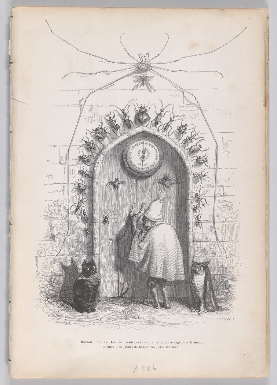 Hyvää iltaa sitten, ystäväni Lecteur... Scenes from the Private and Publique L..., ca. 1837-47. tekijältä Louis Henri Brévière