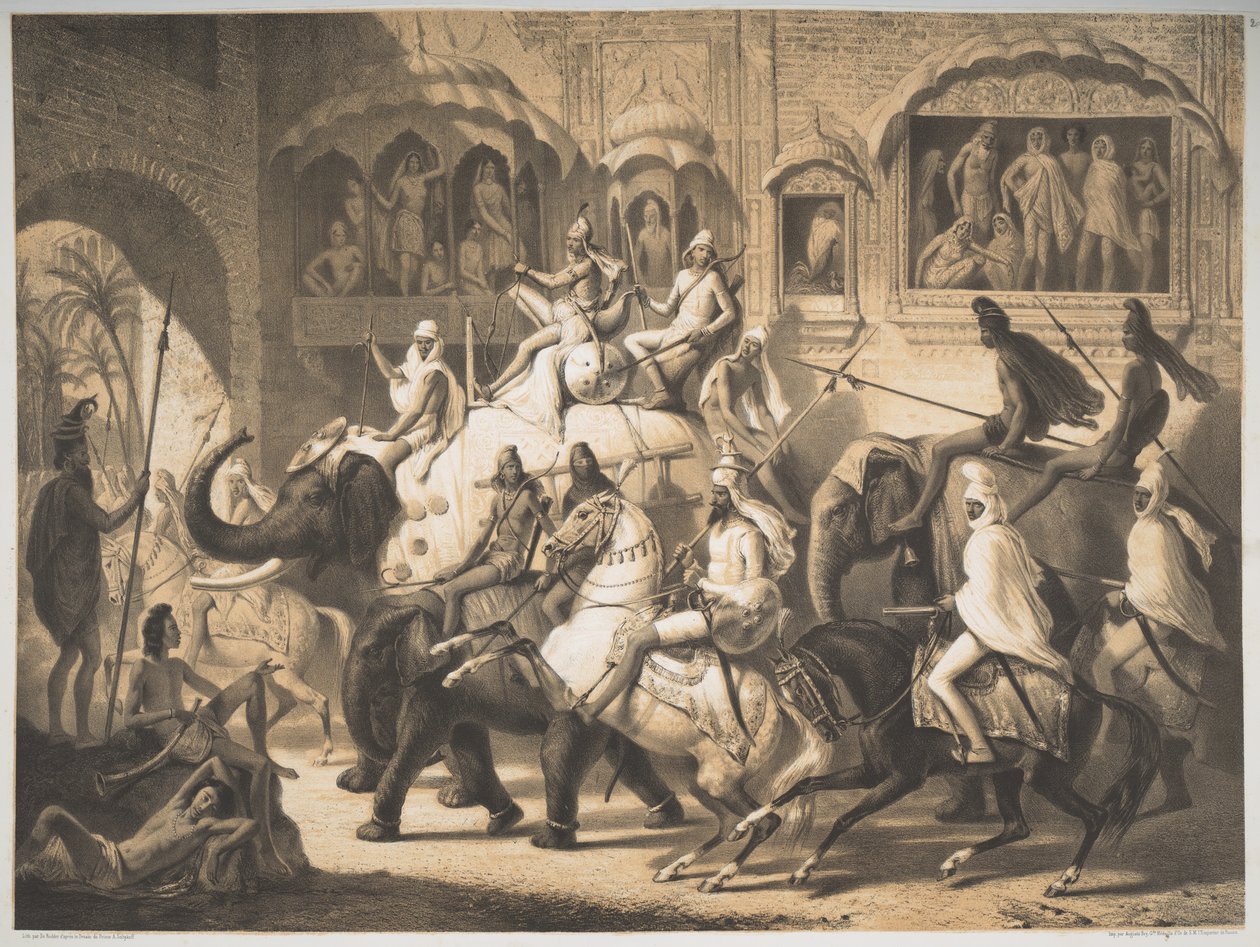 Tie Lahoressa, maaliskuu 1842 tekijältä Louis Henri de Rudder