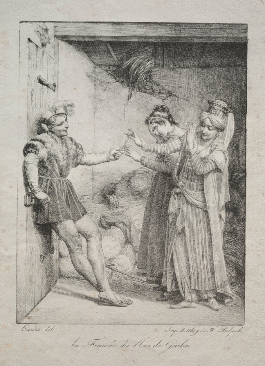 Garben kuninkaan morsian, 1800. tekijältä Louise Marie Jeanne Hersent