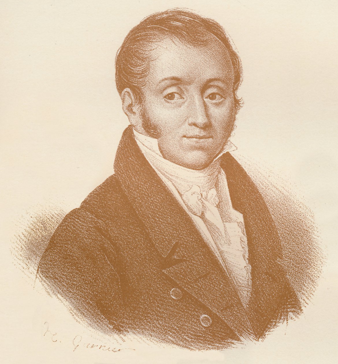 "Kreivi Emmanuel-Augustin Dieudonne De Las Cases", c1820, 1896 tekijältä Louis Hippolyte Garnier