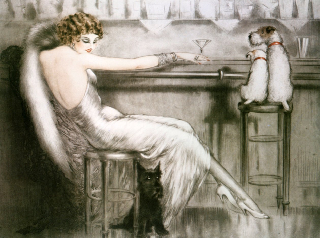 Kirjan kuvitus tekijältä Louis Icart
