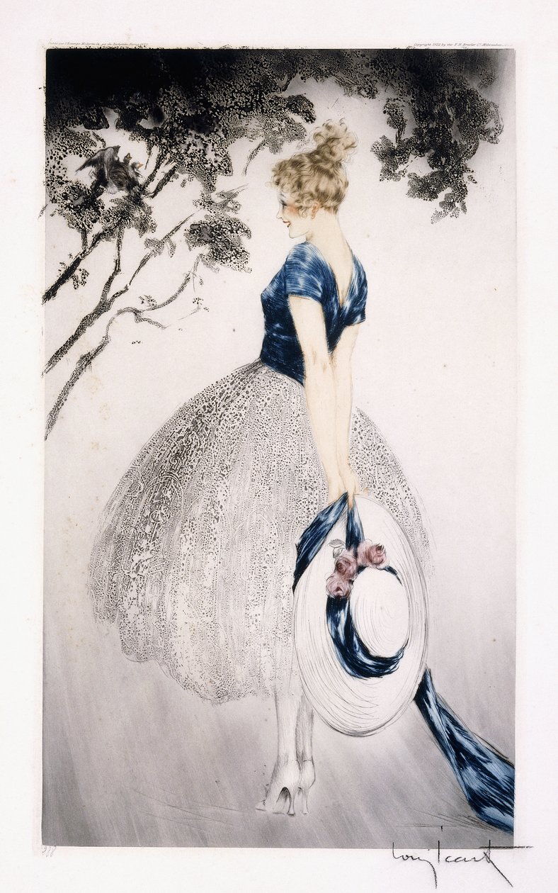 In the Nest, n. 1922 (etsaus ja kuivakärki) tekijältä Louis Icart