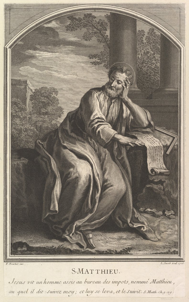 Pyhä Matteus, 1726. tekijältä Louis Jacob