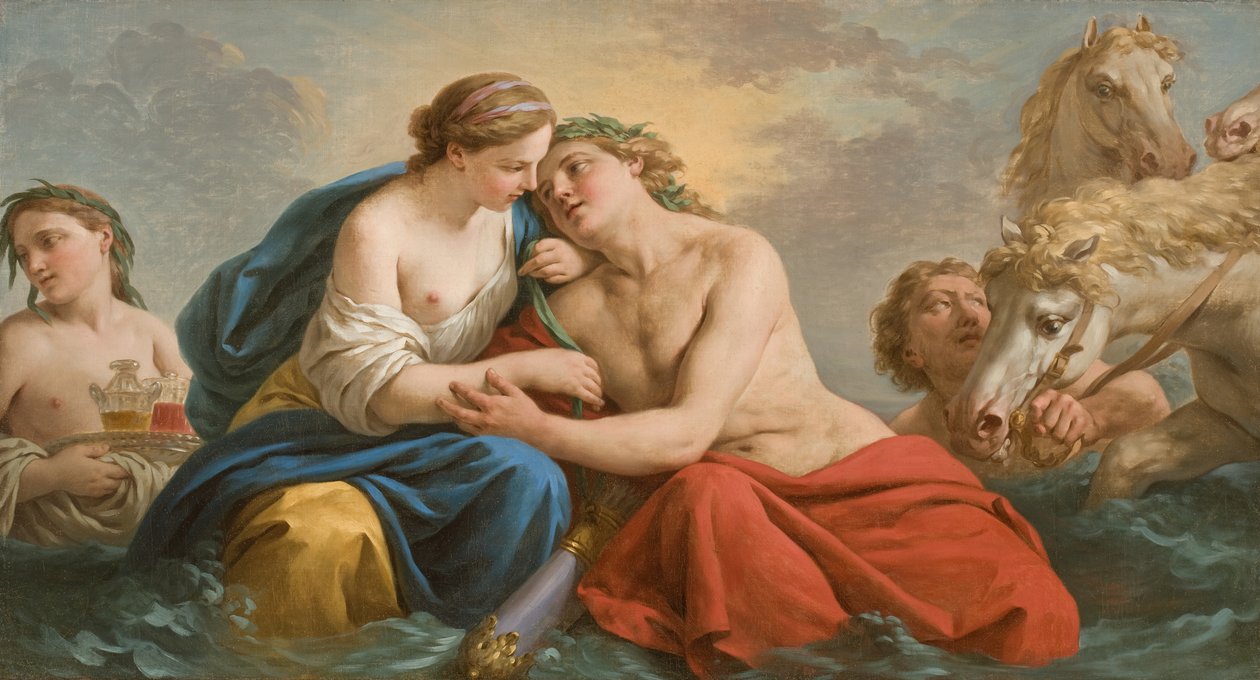 Apollo Thetiksen helmassa tekijältä Louis Jean Francois I Lagrenee