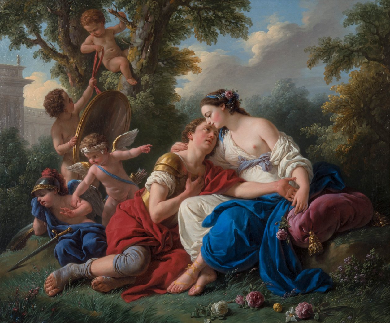 Rinaldo ja Armida tekijältä Louis Jean François Lagrenée