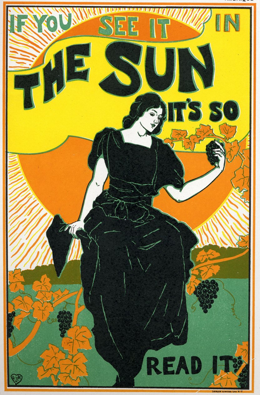 The Sun, lehti, USA tekijältä Louis John Rhead