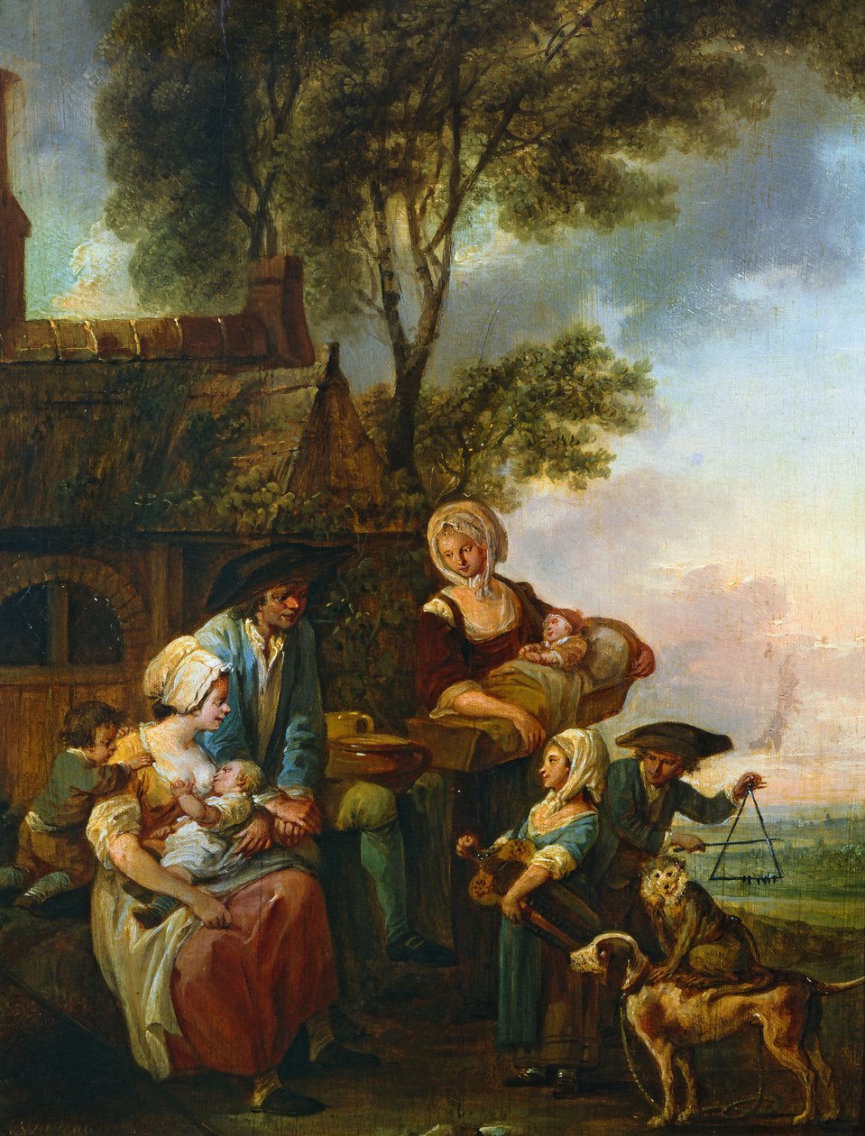 Hirmuinen pelaaja tekijältä Louis Joseph (1731 98) Watteau