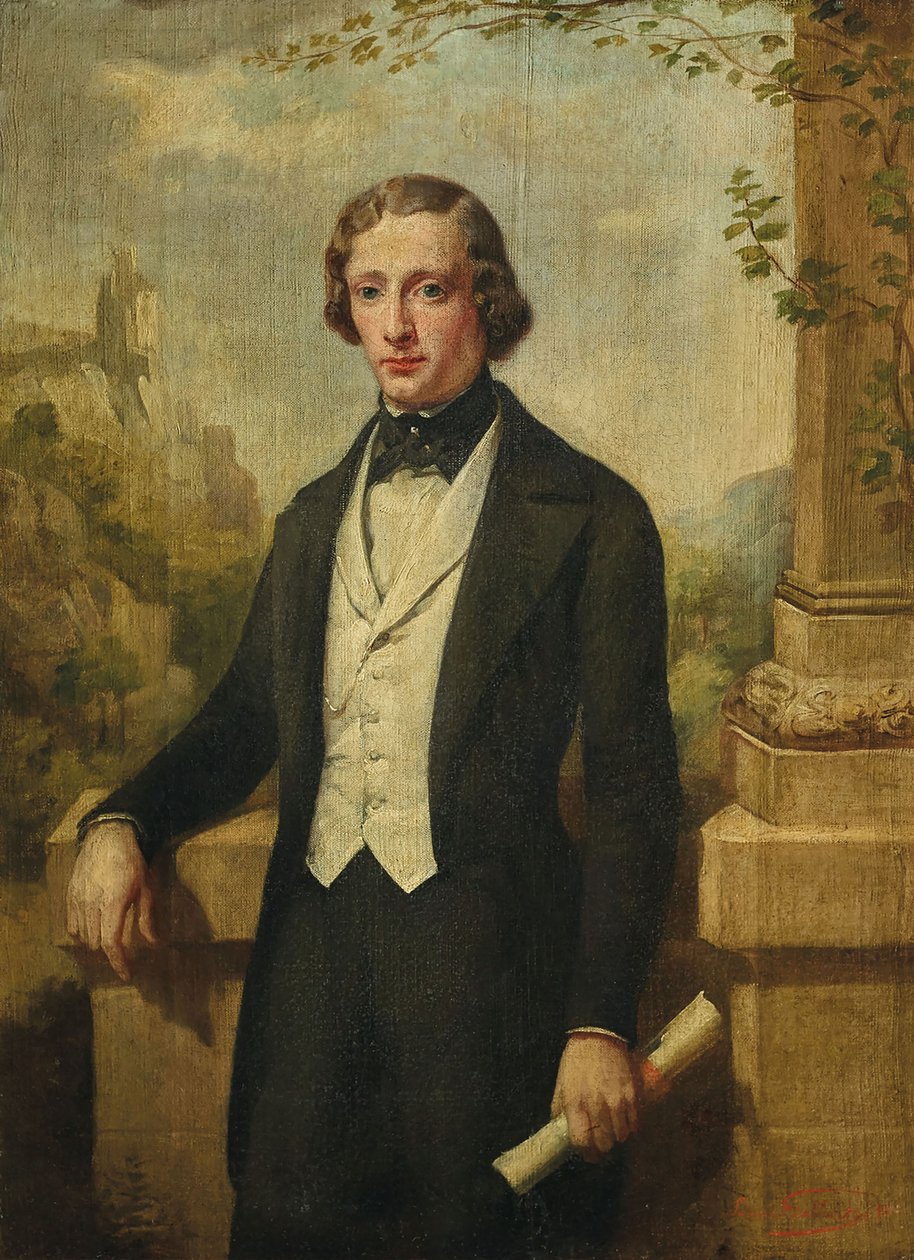 Frederic Chopinin muotokuva 1810-1849, 1843. tekijältä Louis Joseph Gallait