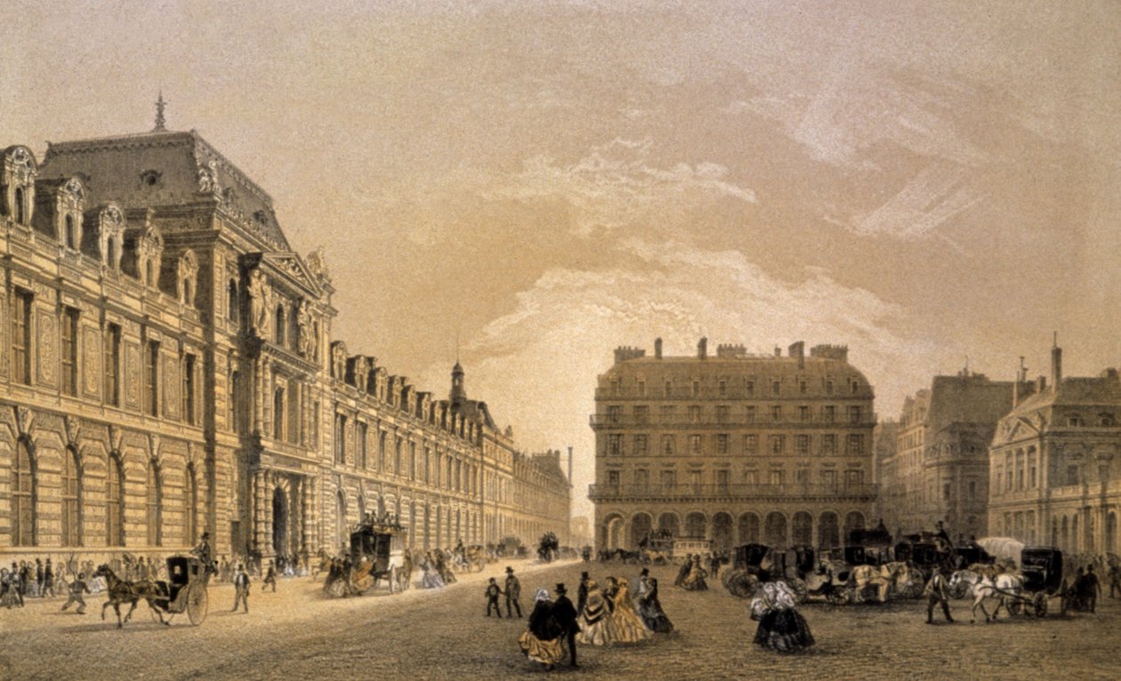 Louvre tekijältä Louis Jules (after) Arnout