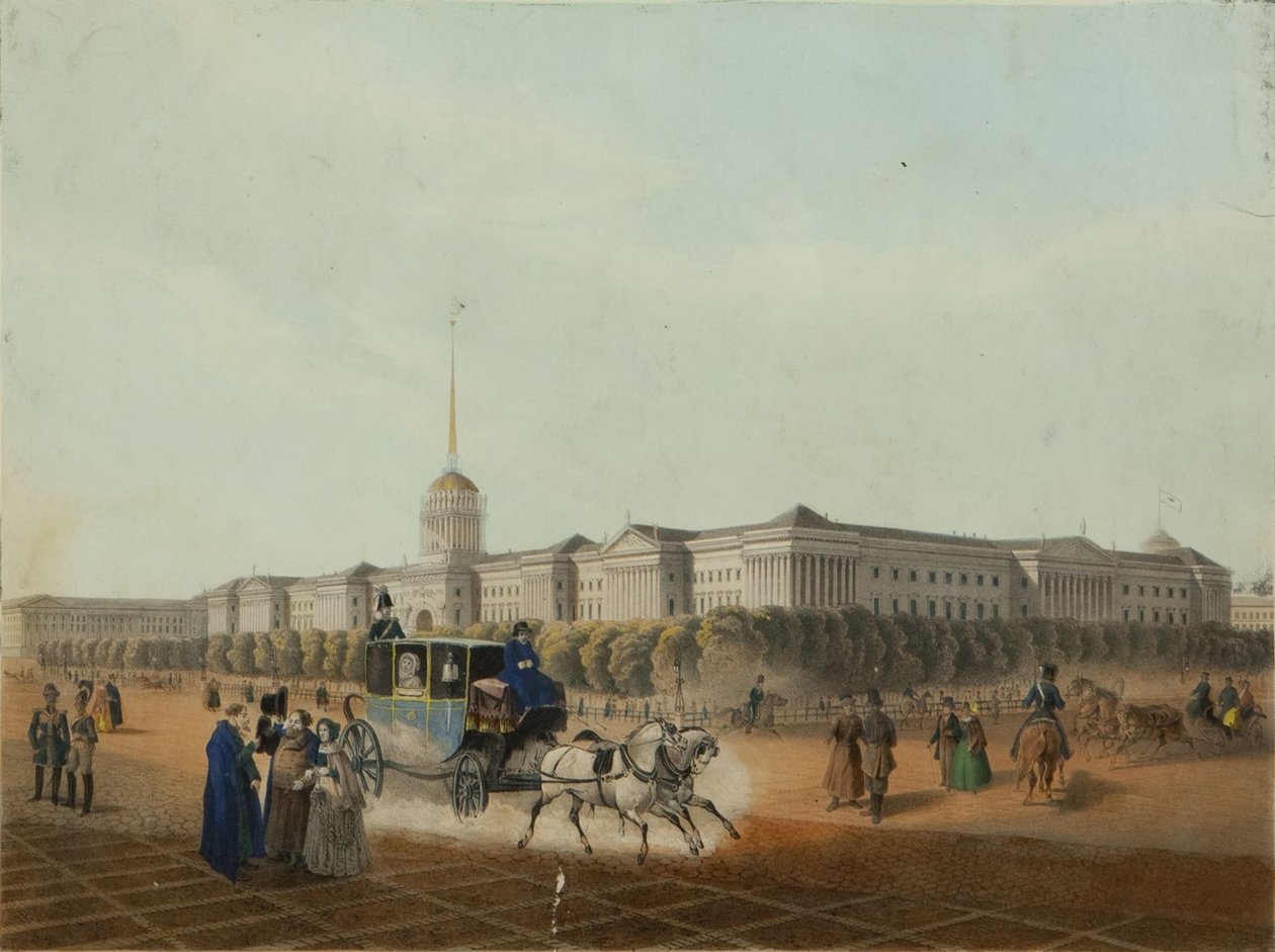 Admiraliteetti Pietarissa, 1840-luvun loppu. tekijältä Louis Jules Arnout