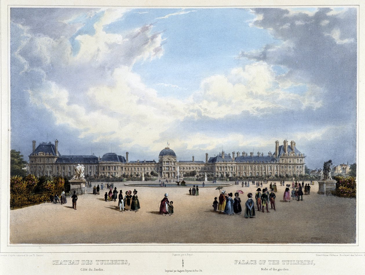 Näkymä palatsista ja Tuileries