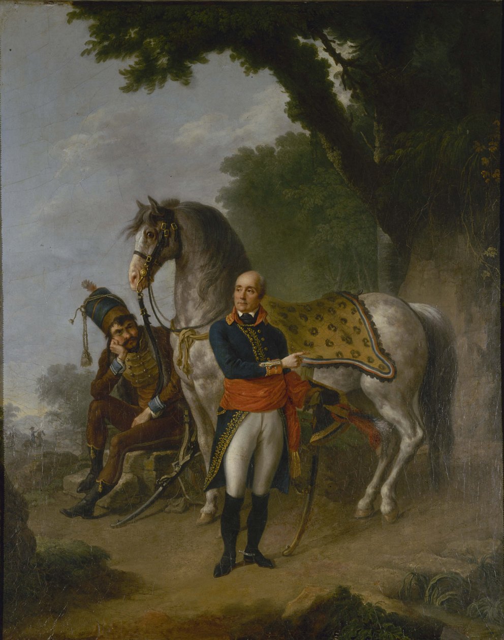 Kenraali Joseph Marie Servan de Gerbeyn muotokuva 1741-1808, n. 1800. tekijältä Louis Lafitte