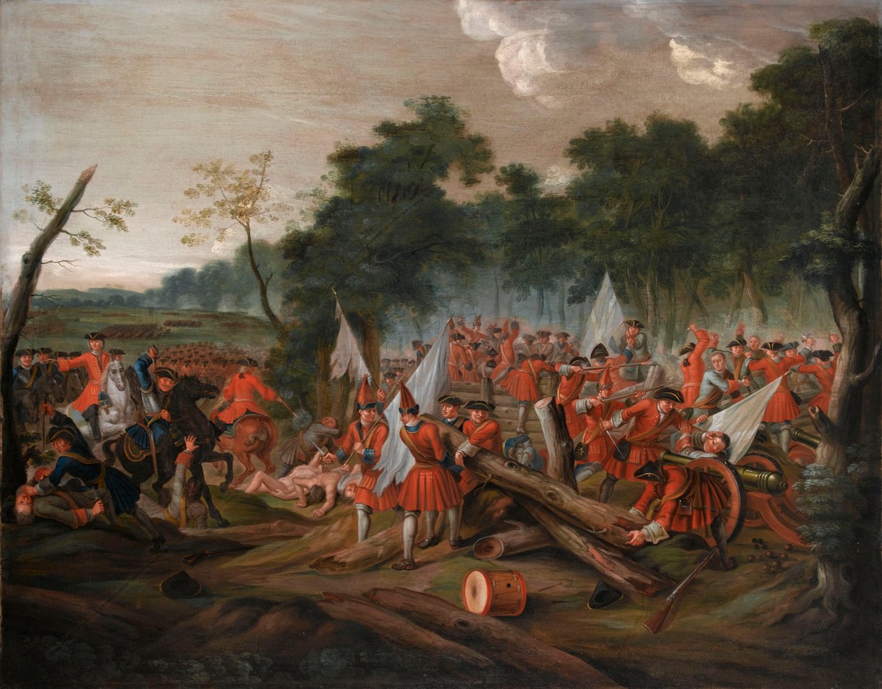 Malplaquetin taistelu, 11. syyskuuta 1709, noin 1713 tekijältä Louis Laguerre