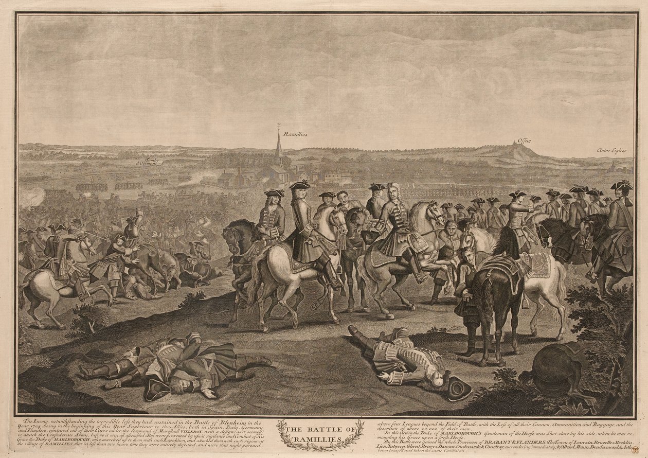 Ramilliesin taistelu, 23. toukokuuta 1706 tekijältä Louis Laguerre
