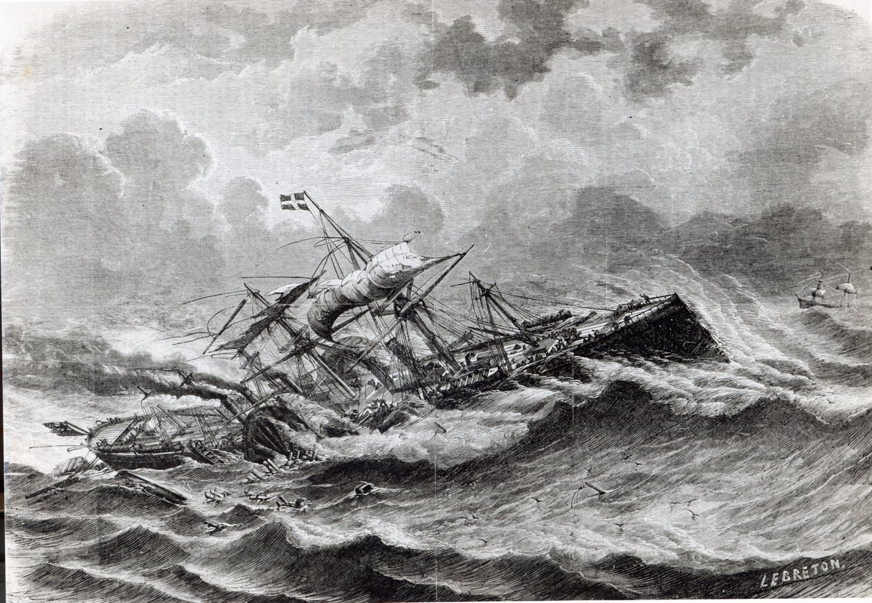 Suuren idän katastrofi syyskuussa 1861 tekijältä Louis Le Breton