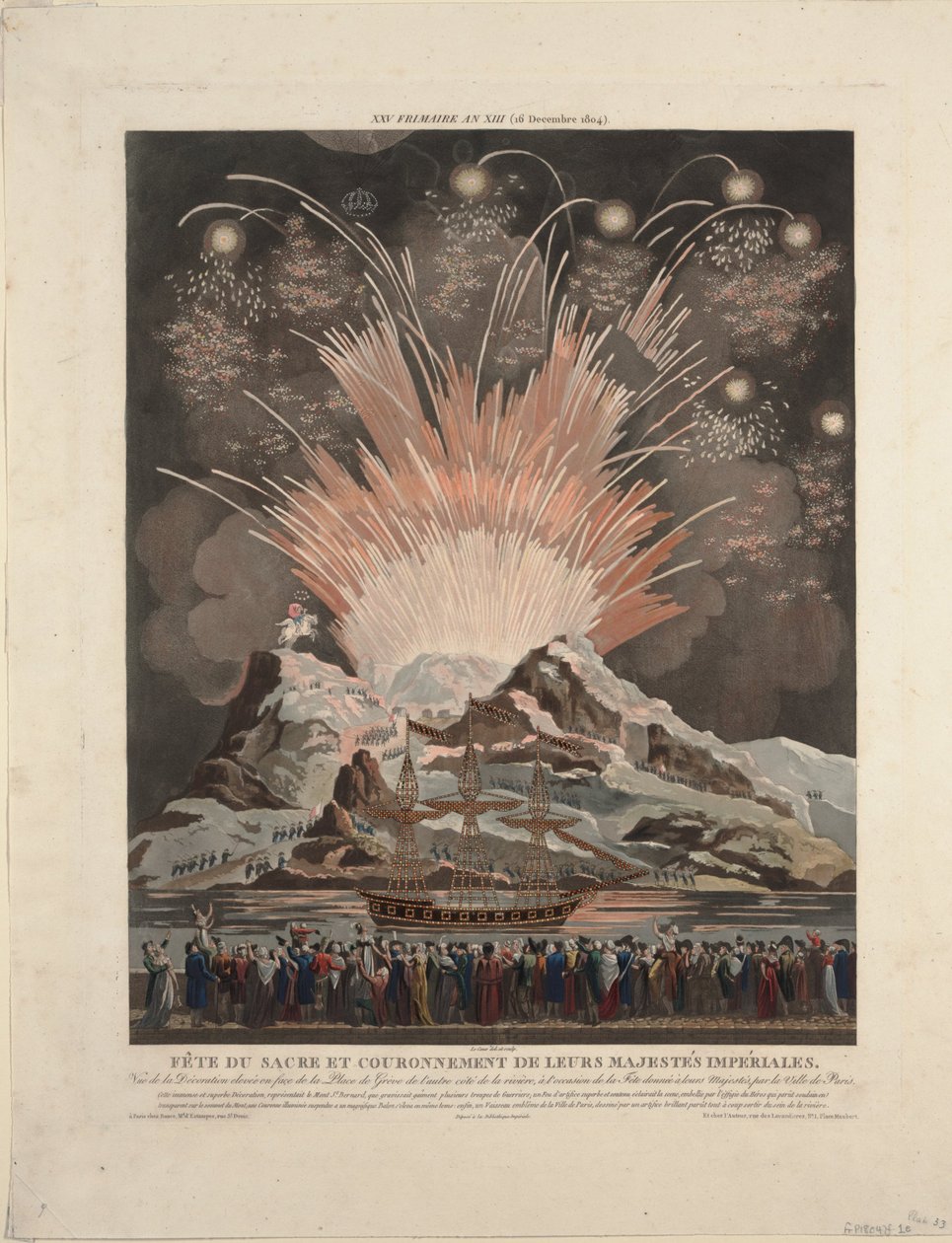 Juhlat Napoleonin kruunajaisissa 1806 tekijältä Louis Le Coeur