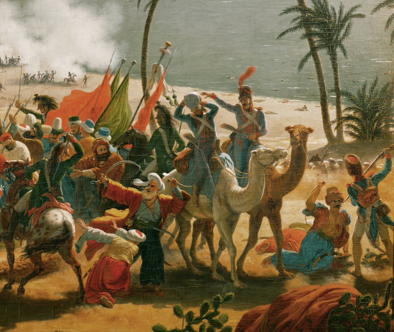 Aboukirin taistelu (öljy kankaalle) tekijältä Louis Lejeune