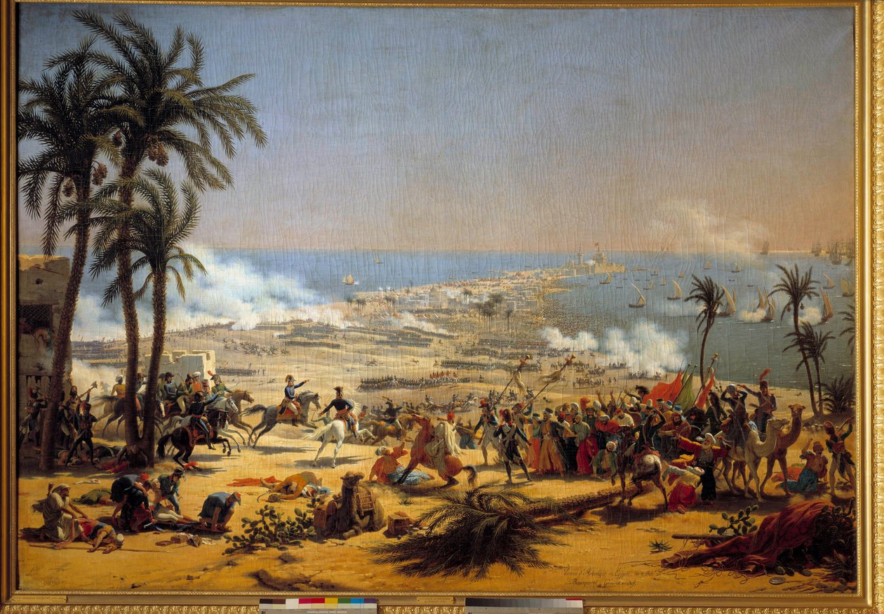Egyptin kampanja (retkikunta) (1798-1801): "" Aboukirin taistelu (25. heinäkuuta tekijältä Louis Lejeune
