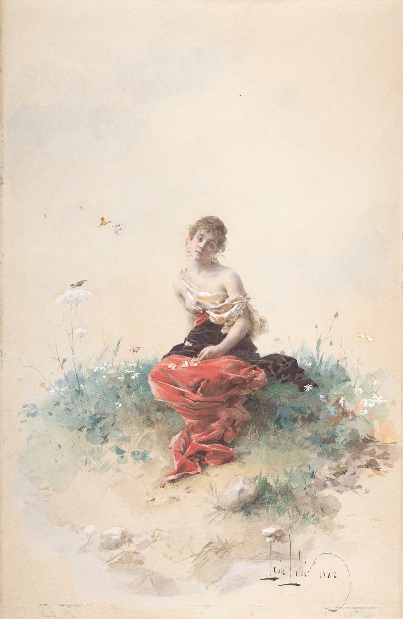 Naishahmo, 1800-luku. tekijältä Louis Leloir
