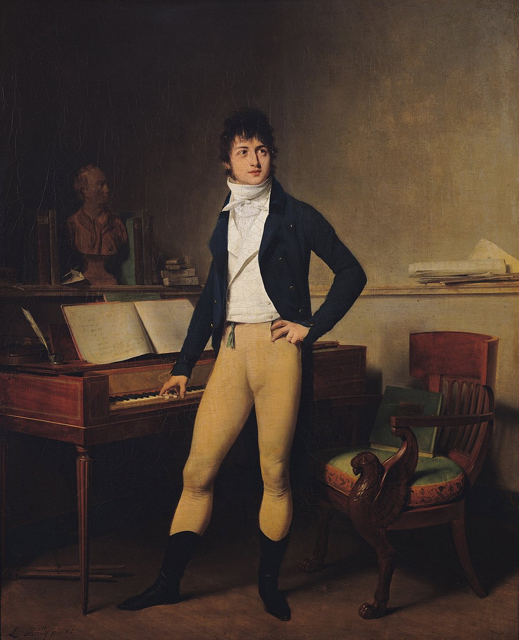 Francois Adrien Boieldieu (1755-1834) 1800 (öljy kankaalle) tekijältä Louis Leopold Boilly