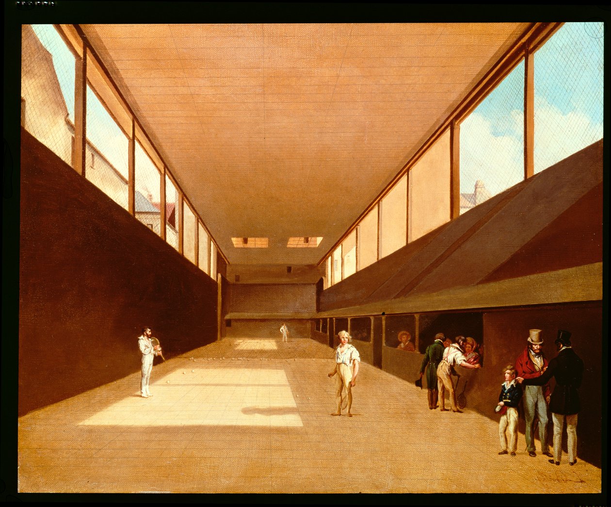 Jeu de Paumen sisätilat, Versailles tekijältä Louis Leopold Boilly