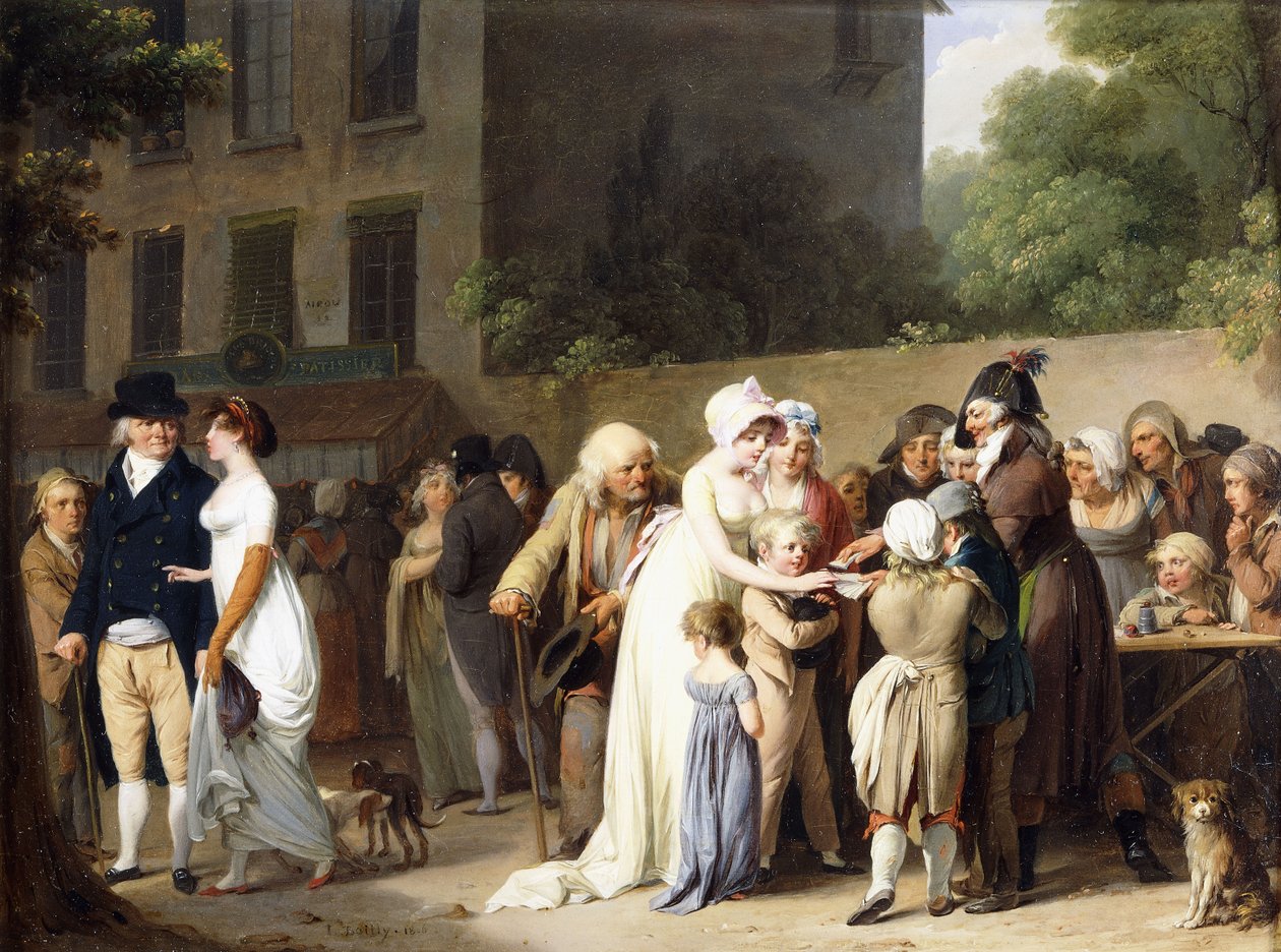 Taikuri bulevardeilla, 1806 tekijältä Louis Leopold Boilly