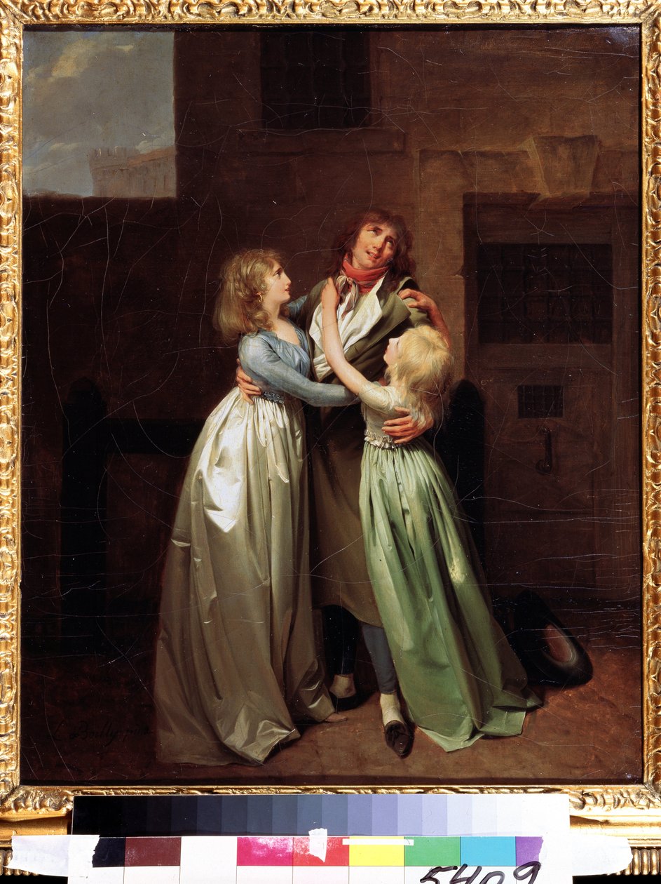 ""Tuskallinen ero"" (Surullinen ero) Louis Leopoldin (Louis Leopold) Boillyn (1761-1845) maalaus noin 1780 Pushkin-museo, Moskova tekijältä Louis Leopold Boilly