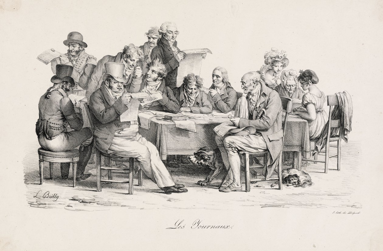 Sanomalehdet tekijältä Louis Leopold Boilly