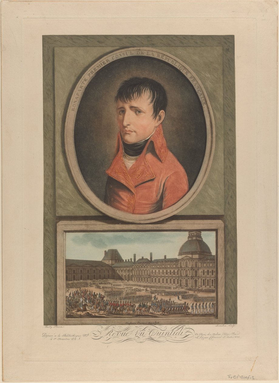 Napoleon Bonaparte Ranskan ensimmäisenä konsulina, 1802 tekijältä Louis Leopold Boilly