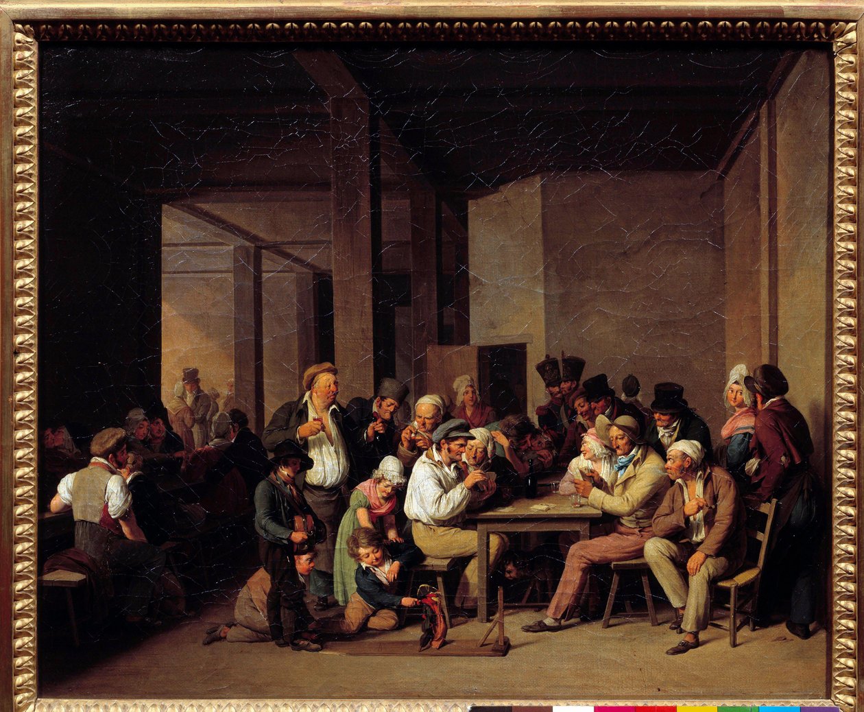 Pelaajat kabareessa Louis Leopold Boillyn (1761-1845) 1800-luvun maalaus. Mitat: 0,37 x 0,47 m. tekijältä Louis Leopold Boilly