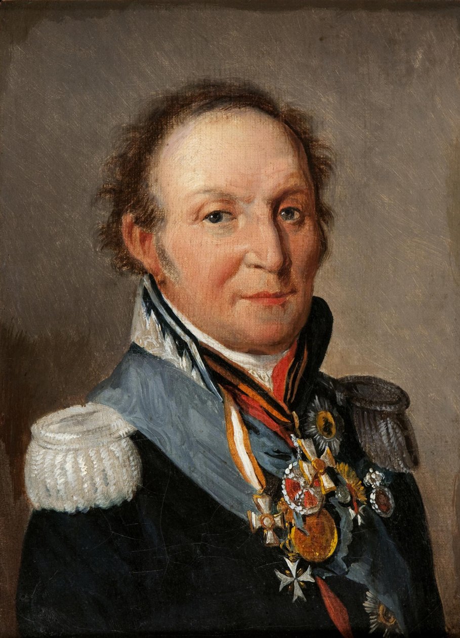 Kenttämarsalkka kreivi Ludwig Adolf Peter Sayn-Wittgenstein-Ludwigsburgin muotokuva 1769-1843 tekijältä Louis Leopold Boilly