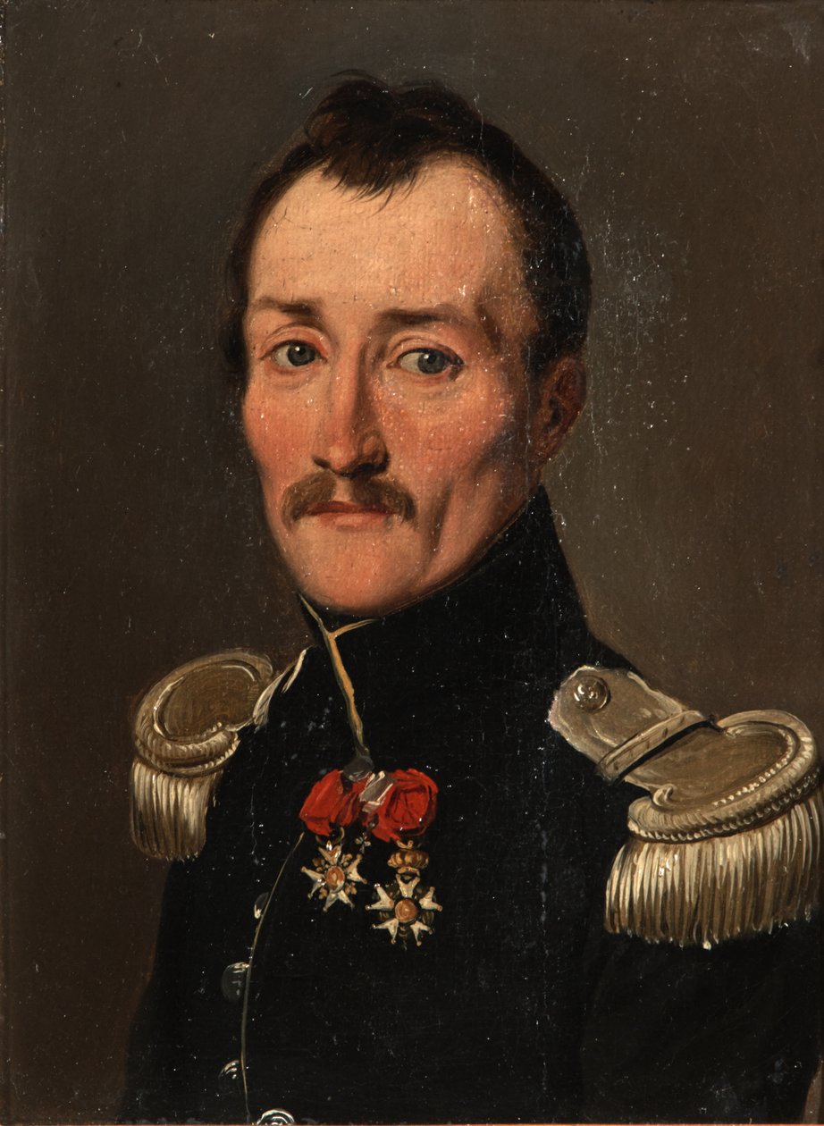 Gaston de Banyuls de Montferren muotokuva univormussa tekijältä Louis Leopold Boilly