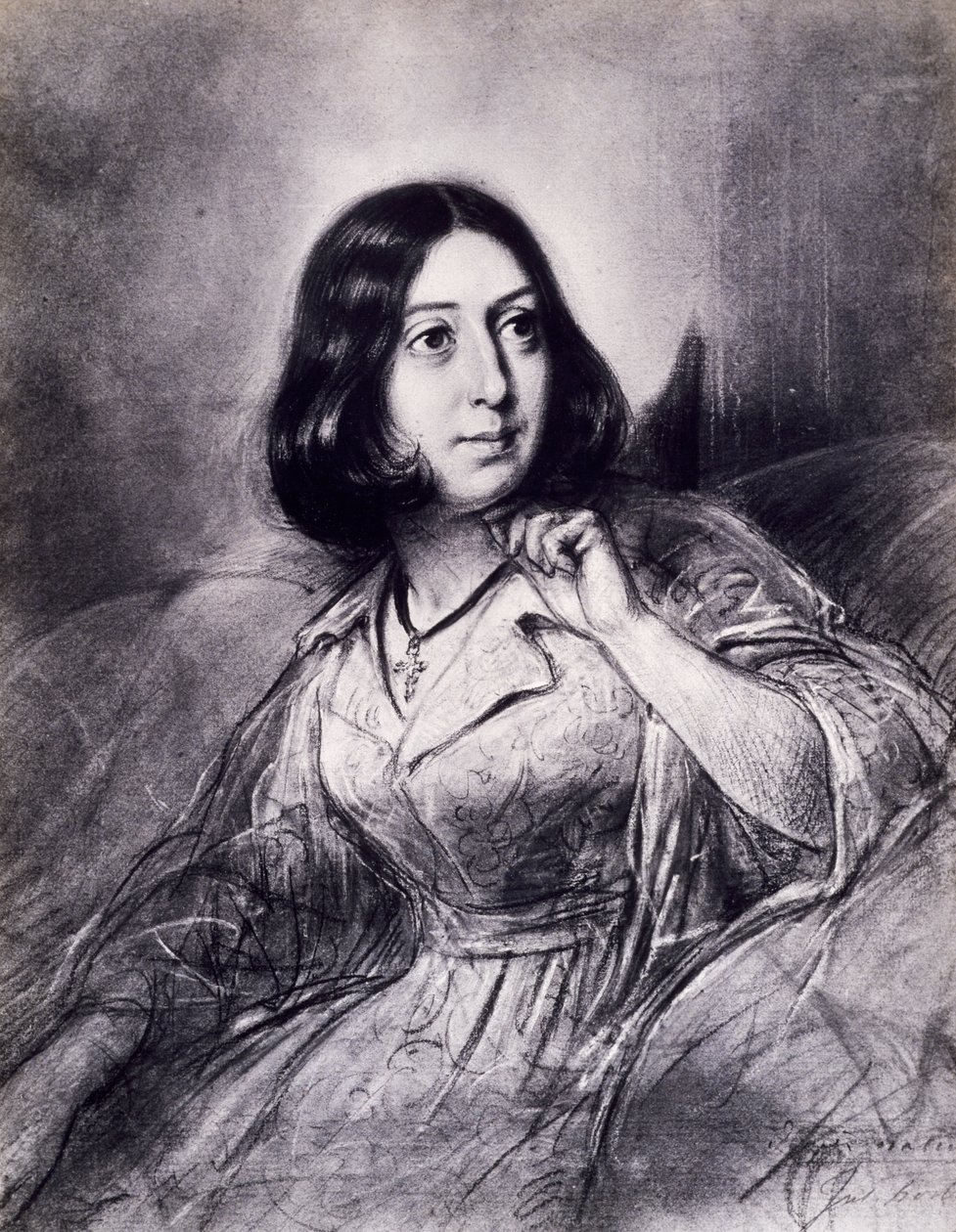 George Sandin muotokuva, Amantine-Lucile-Aurore Dupinin salanimi (Pariisi) tekijältä Louis Leopold Boilly