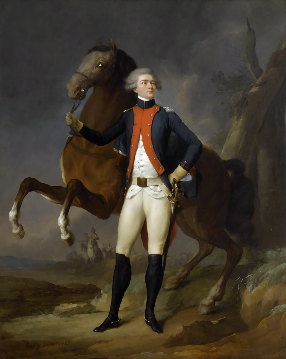 Markiisi De La Fayetten Gilbert Motierin muotokuva 1757-1834 tekijältä Louis Leopold Boilly