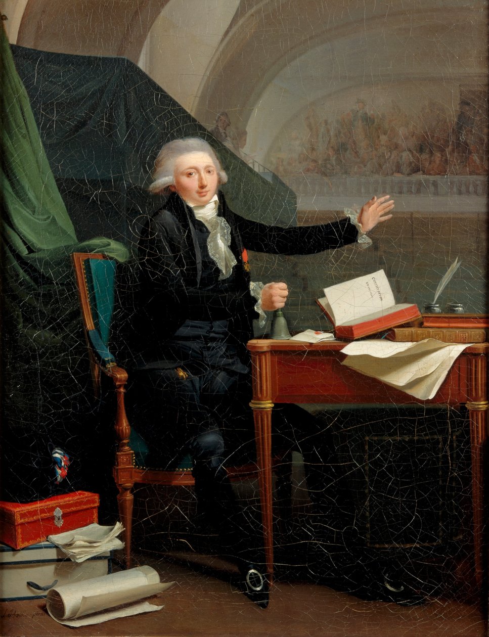 Jan Anthony dAverhoultin muotokuva 1756-1792, 1792 tekijältä Louis Leopold Boilly