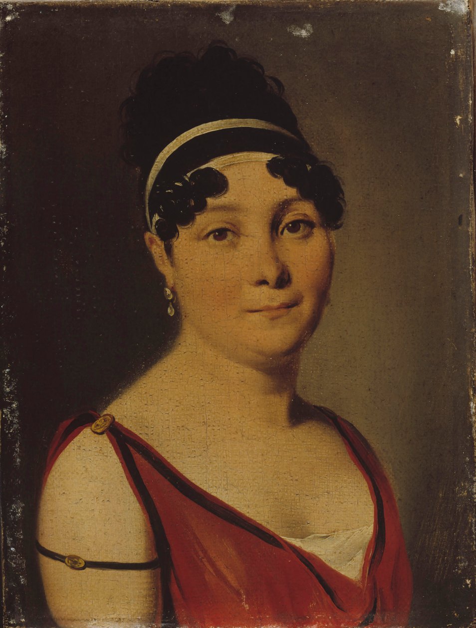 Oopperalaulaja Caroline Branchun muotokuva 1780-1850, n. 1810. tekijältä Louis Leopold Boilly