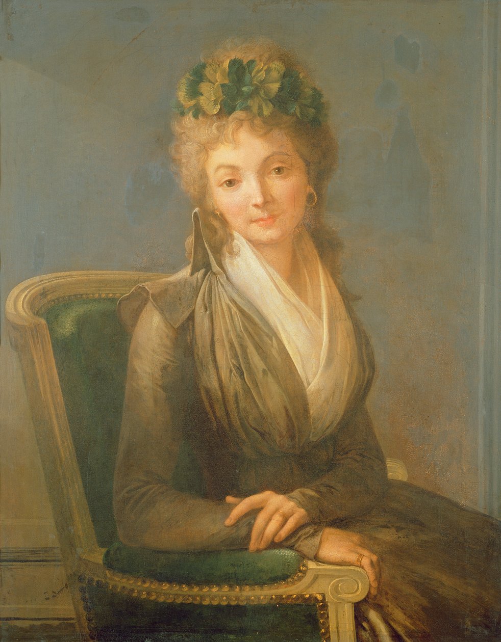 Muotokuvan oletetaan olevan Lucile Desmoulins (1771-94) 1794 (öljy kankaalle) tekijältä Louis Leopold Boilly