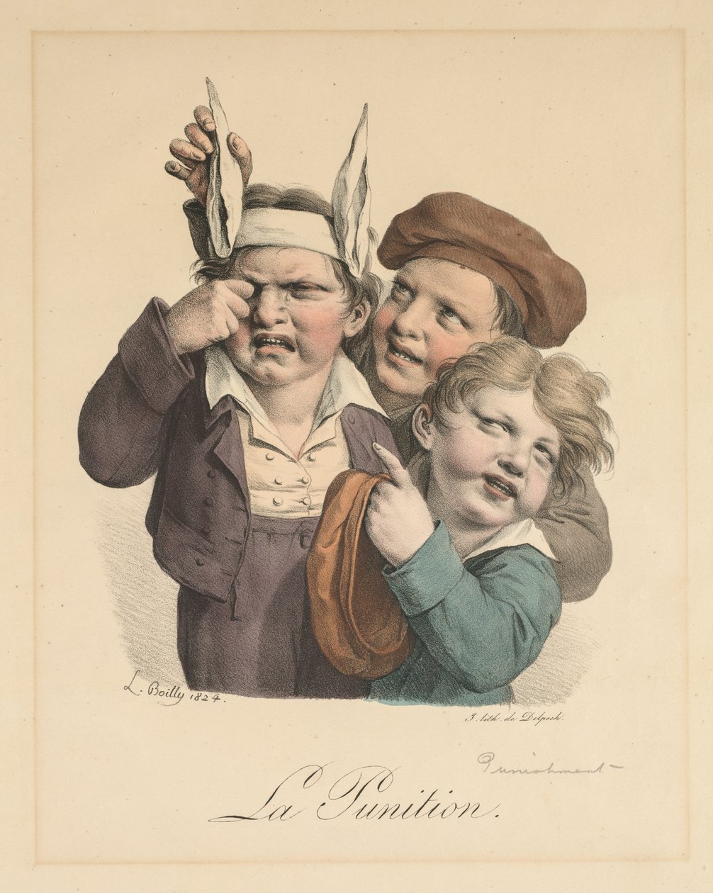 Rangaistus, 1821. tekijältä Louis Leopold Boilly