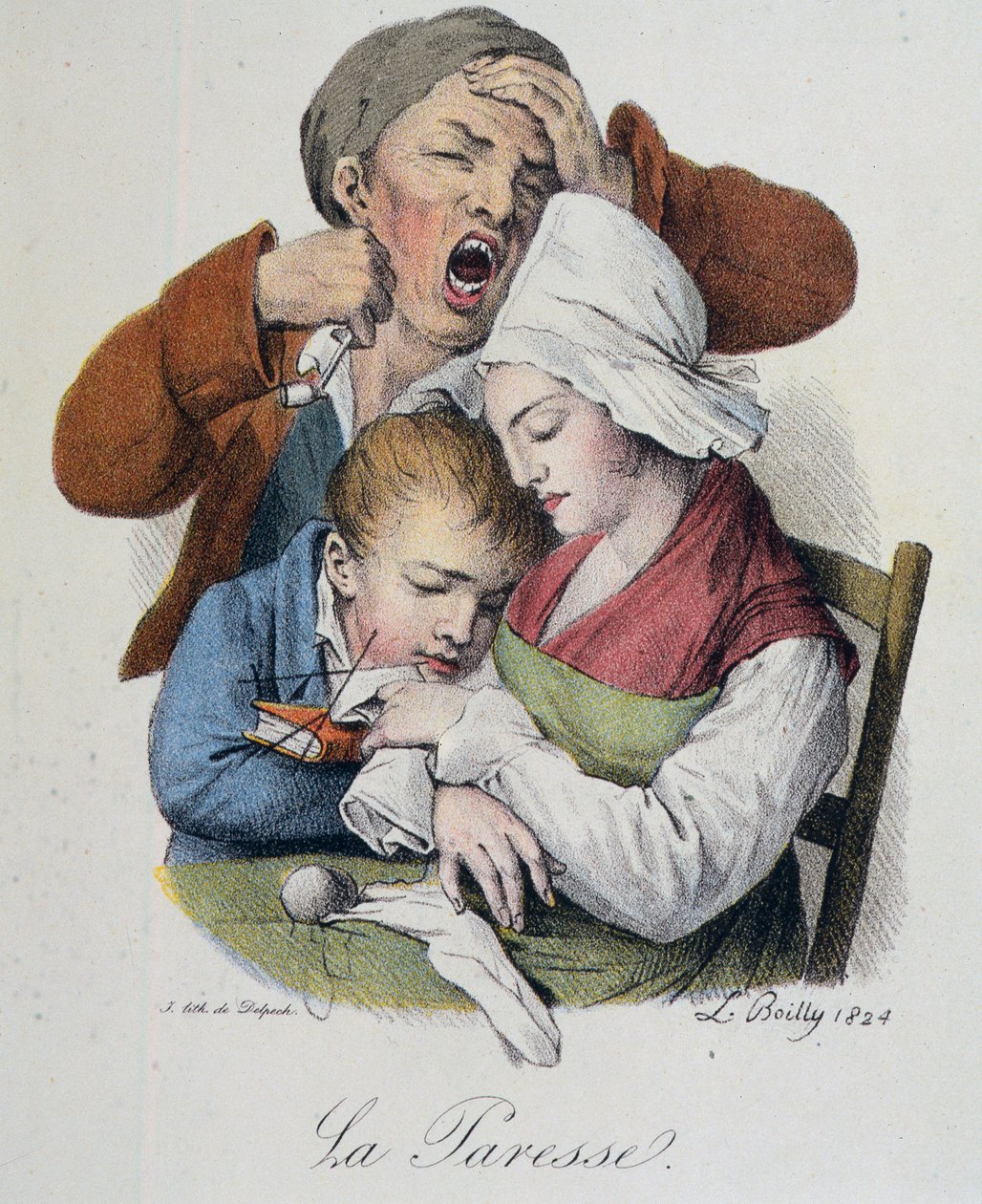 Seven Deadly Sins: Laziness by Boilly tekijältä Louis Leopold Boilly