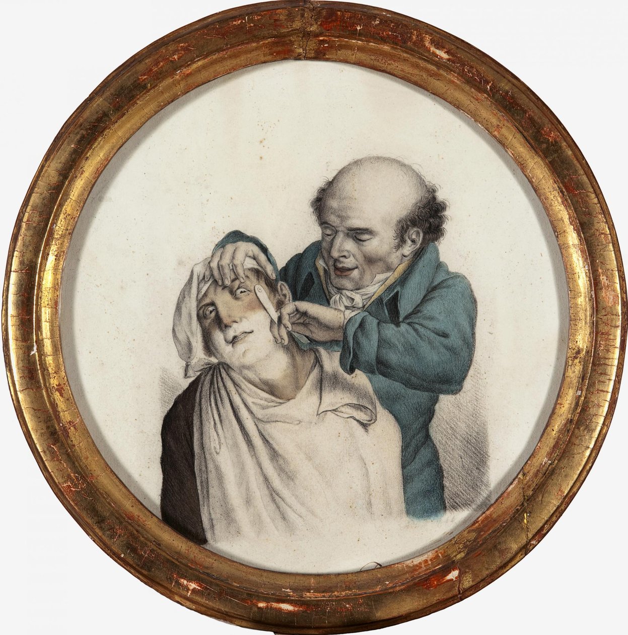 Taitava parturi, 1823 tekijältä Louis Leopold Boilly