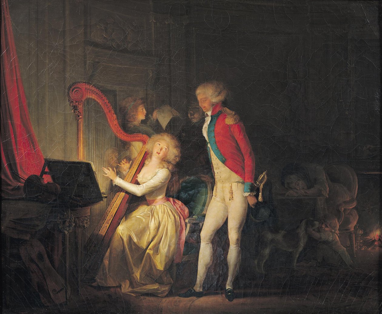 Improvisoitu konsertti eli Harmonian hinta, 1790 tekijältä Louis Leopold Boilly