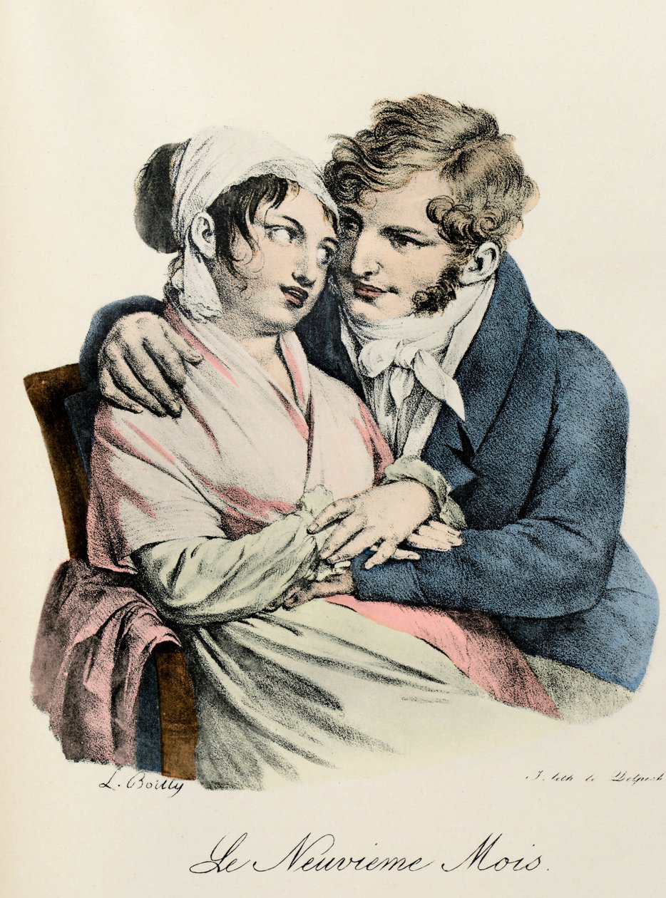 Louis-Leopold Boillyn yhdeksännen kuukauden kaiverrus (Louis Leopold Boilly tekijältä Louis Leopold Boilly