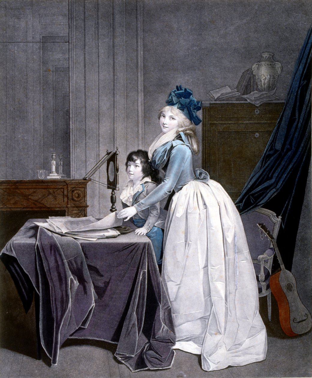 Optinen illuusio. 1794 (kaiverrus). Louis Leopold Boilly (1761-1845). L