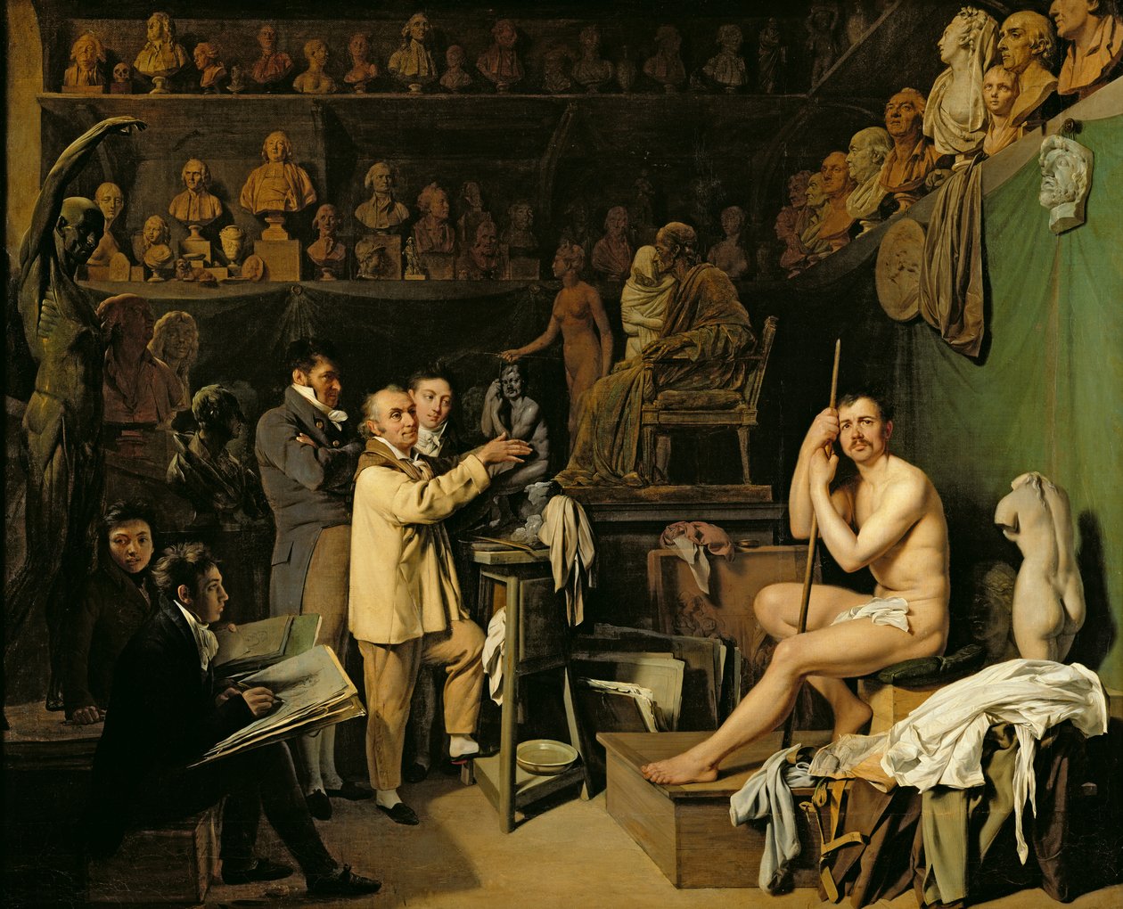 Jean Antoine Houdonin (1741-1828) studio tekijältä Louis Leopold Boilly