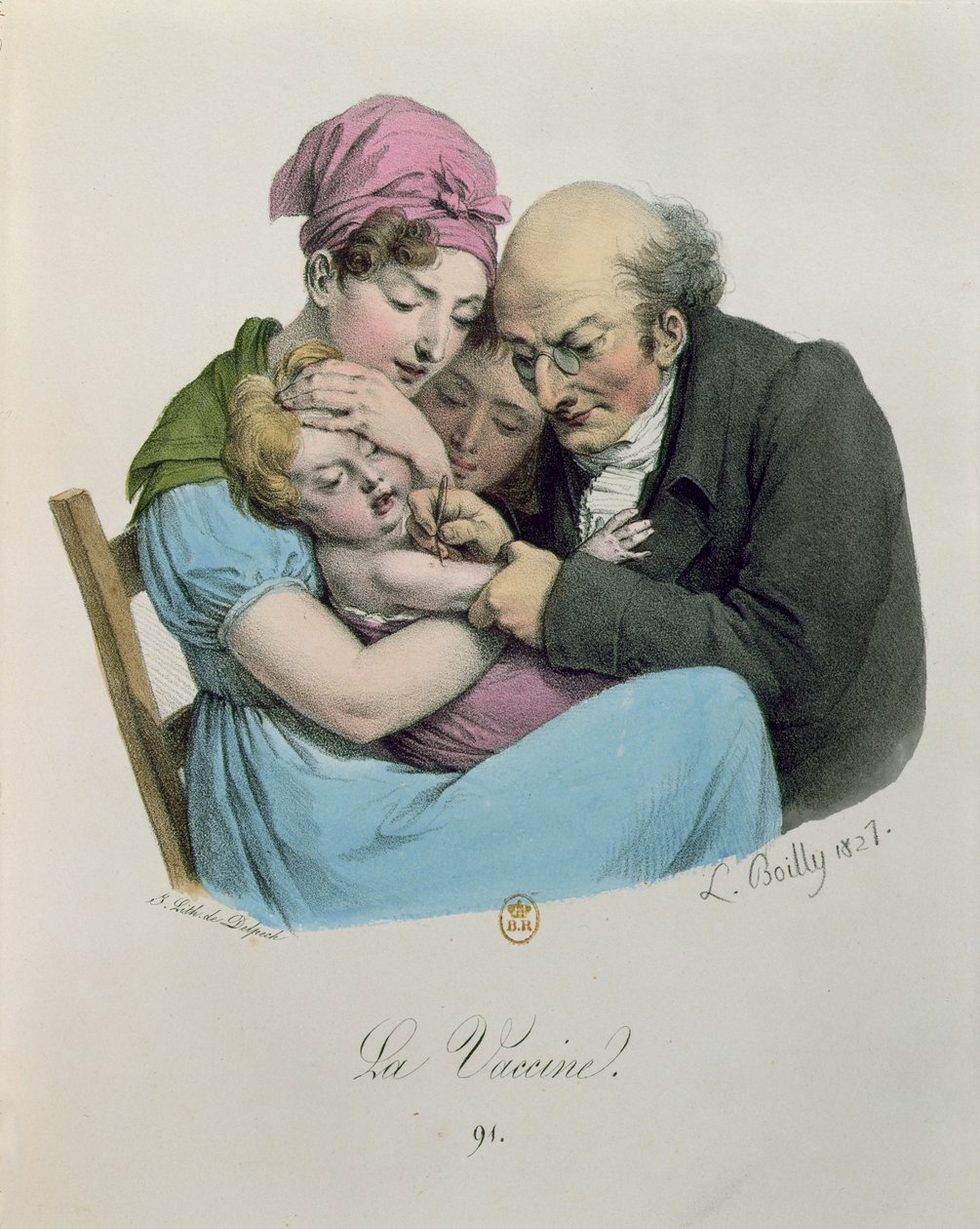 Rokote, kaiverrus Francois Seraphin Delpech (1778-1825) 1827 tekijältä Louis Leopold Boilly