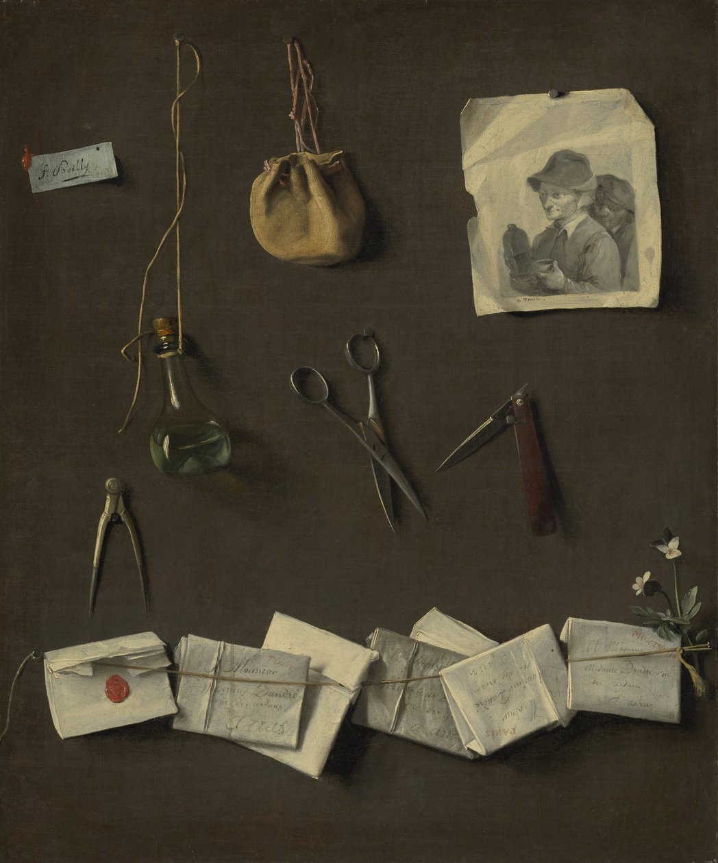 Erilaisia esineitä, n. 1785 tekijältä Louis Leopold Boilly