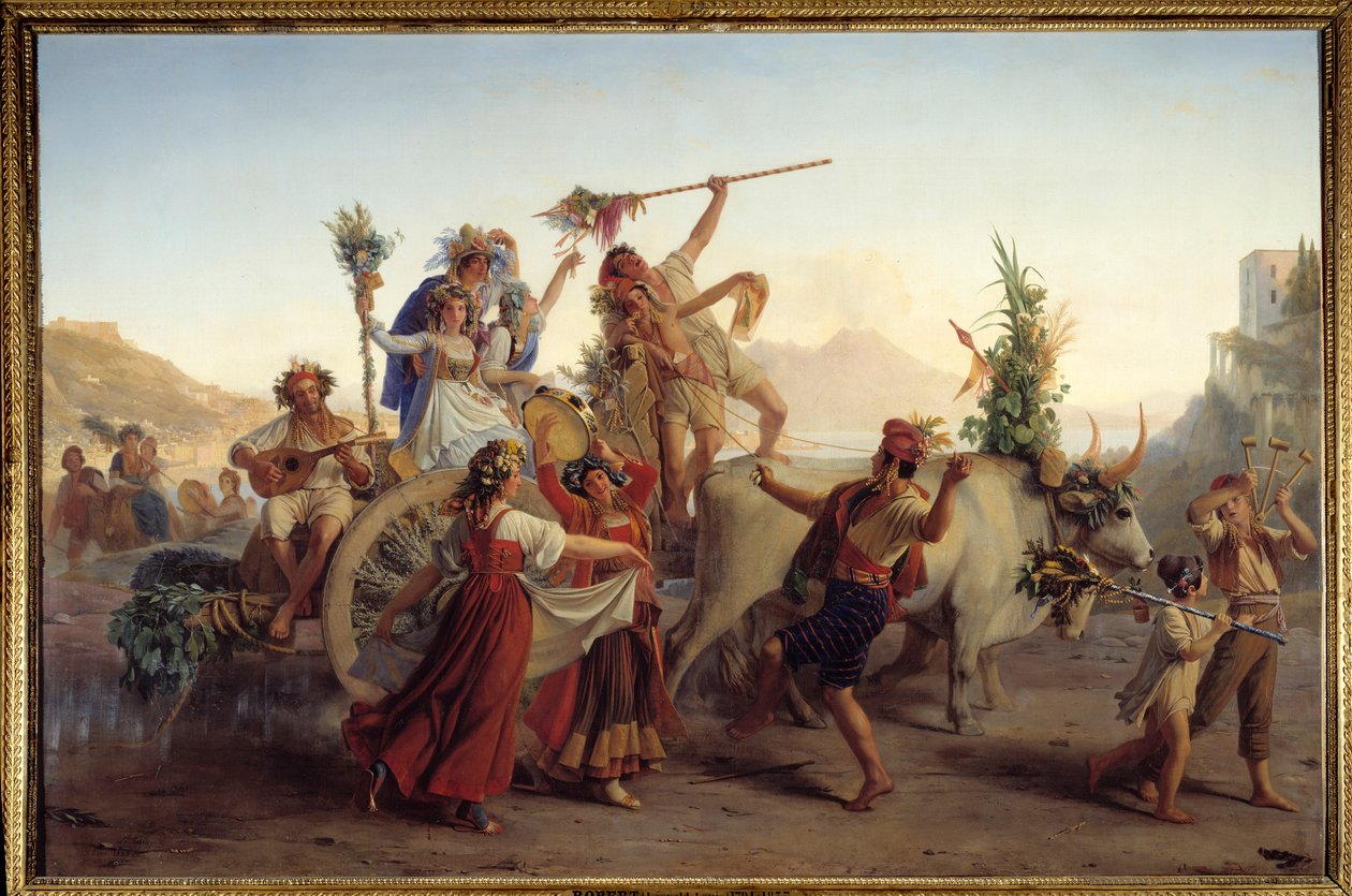 Kaaren Madonnan juhlan paluu Napolin lähellä Louis Leopold Robertin (1794-1835) maalaus 1827 su. 1,47x2,12 m tekijältä Louis Leopold Robert